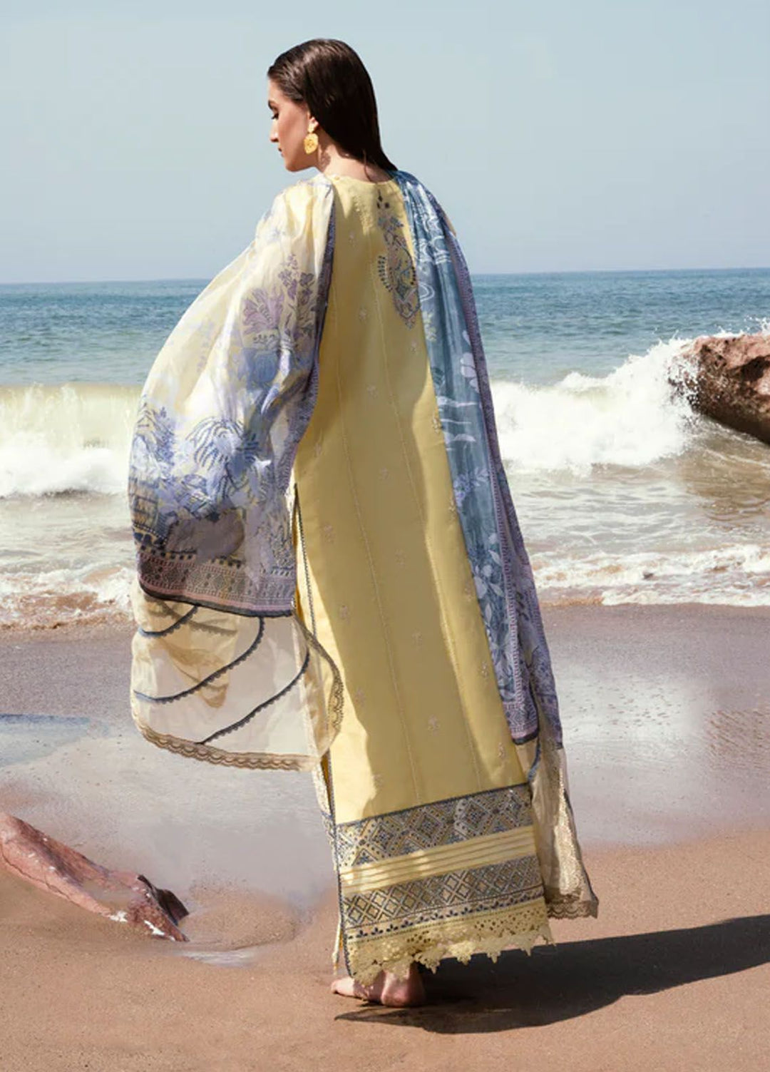 Florent Embroidered  Suits Unstitched 3 Piece FL24E FL-5A - Eid Collection