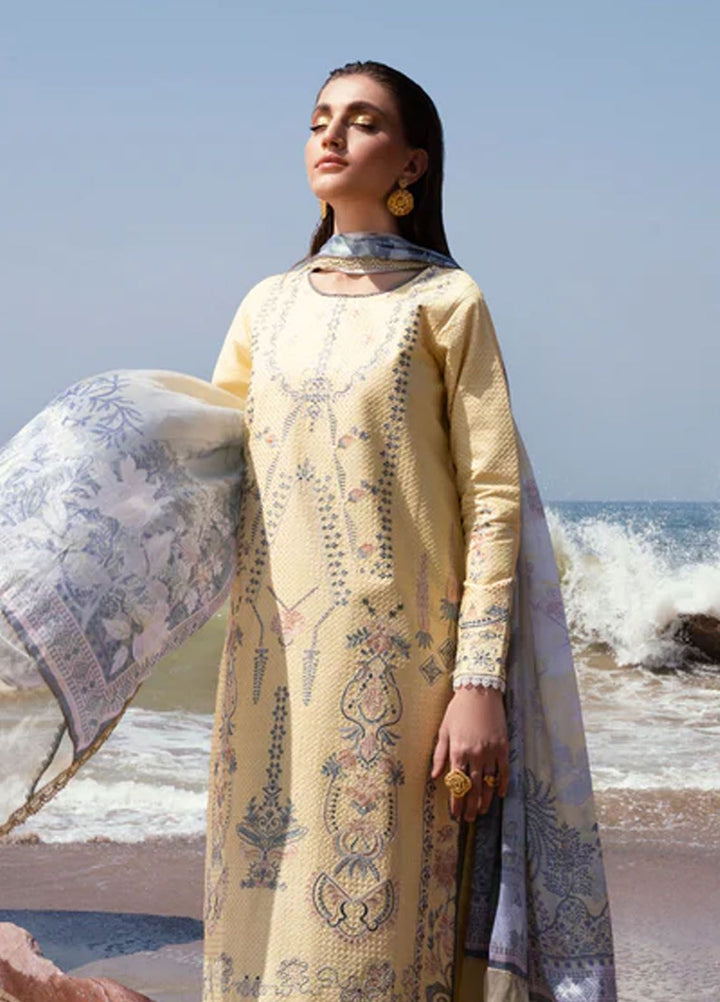 Florent Embroidered  Suits Unstitched 3 Piece FL24E FL-5A - Eid Collection