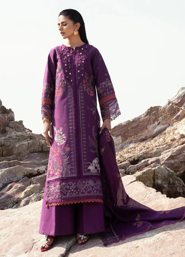 Florent Embroidered  Suits Unstitched 3 Piece FL24E FL-6B - Eid Collection