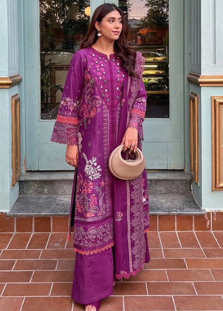 Florent Embroidered  Suits Unstitched 3 Piece FL24E FL-6B - Eid Collection