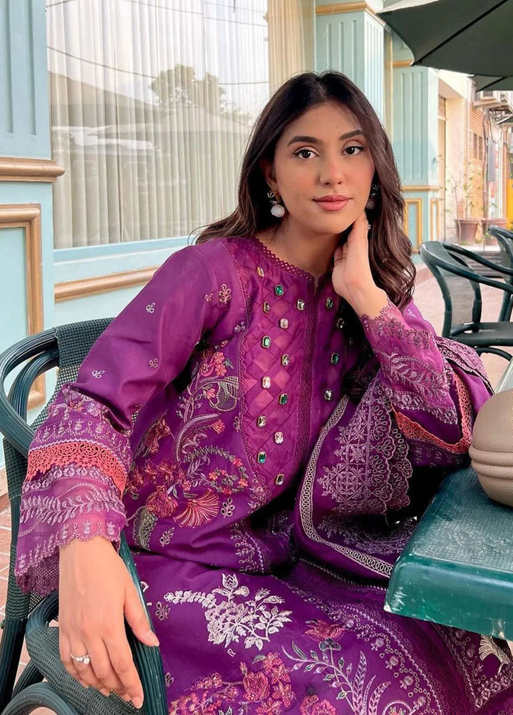 Florent Embroidered  Suits Unstitched 3 Piece FL24E FL-6B - Eid Collection