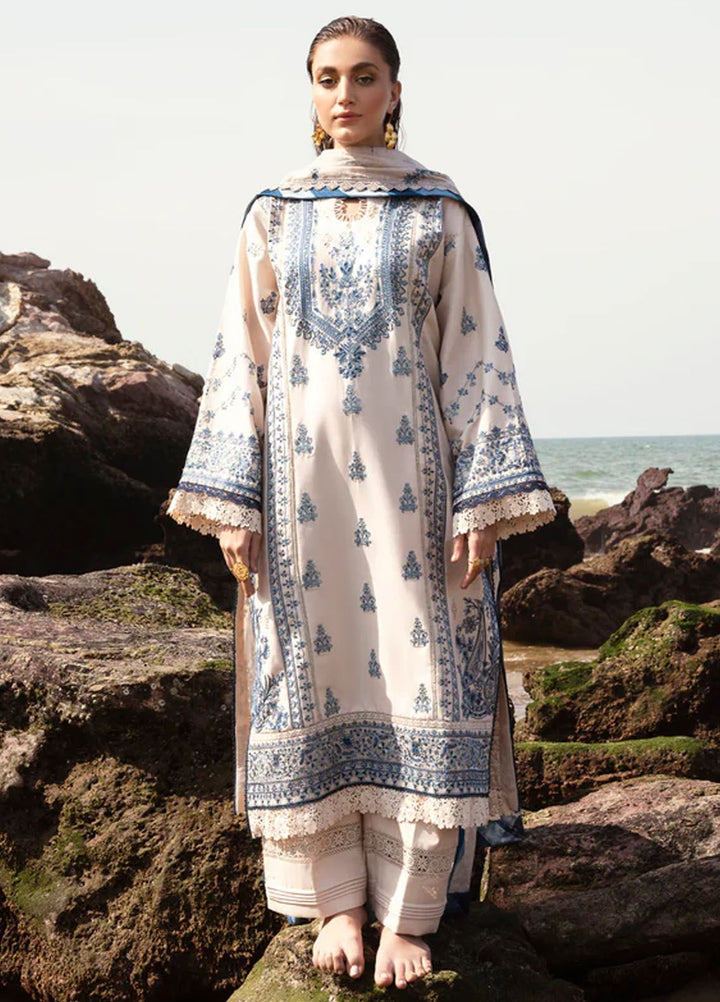 Florent Embroidered  Suits Unstitched 3 Piece FL24E FL-7A - Eid Collection