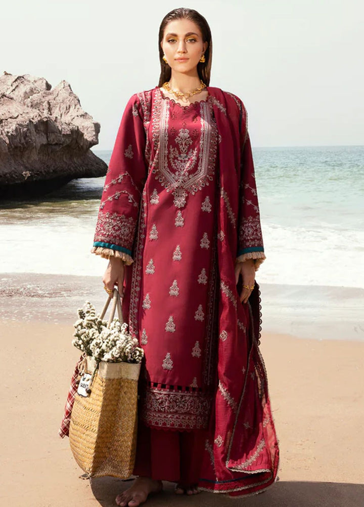 Florent Embroidered  Suits Unstitched 3 Piece FL24E FL-7B - Eid Collection