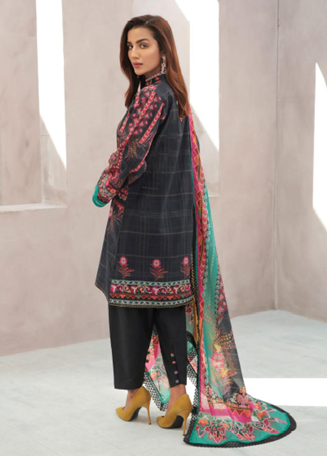Everyday Wear By Florent Printed Lawn Suits Unstitched 3 Piece FL22EW FL-3B - Summer Collection