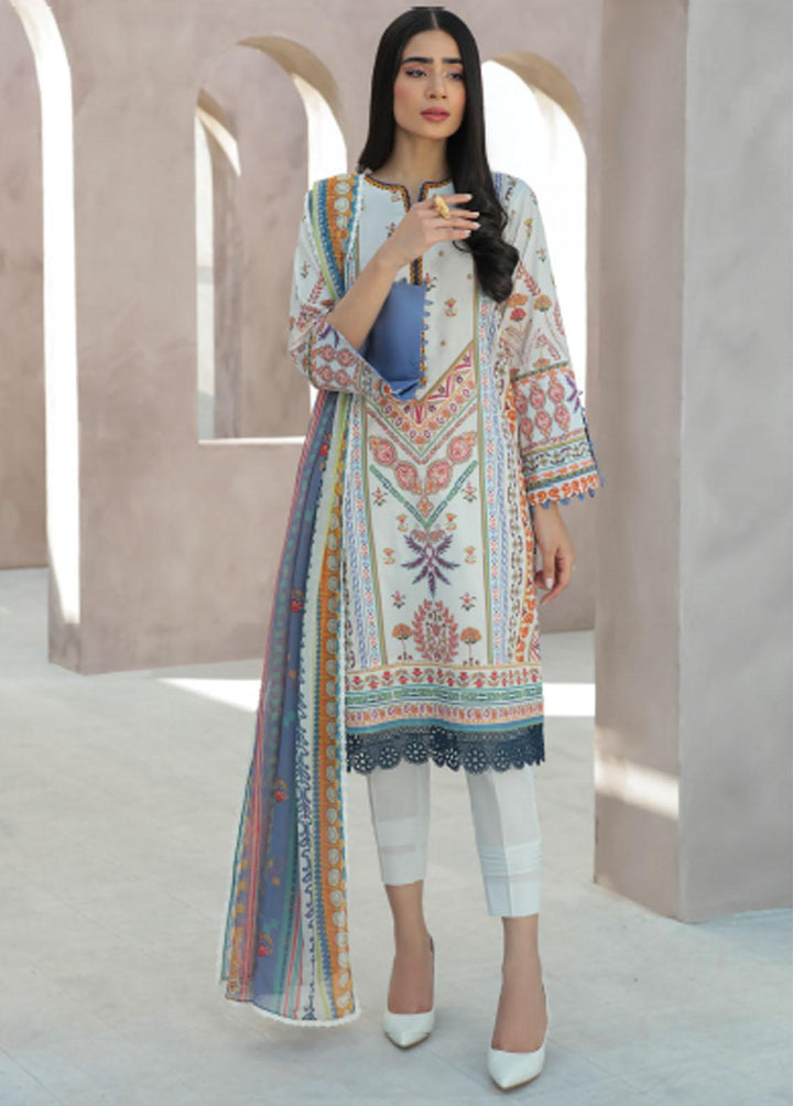 Everyday Wear By Florent Printed Lawn Suits Unstitched 3 Piece FL22EW FL-4B - Summer Collection