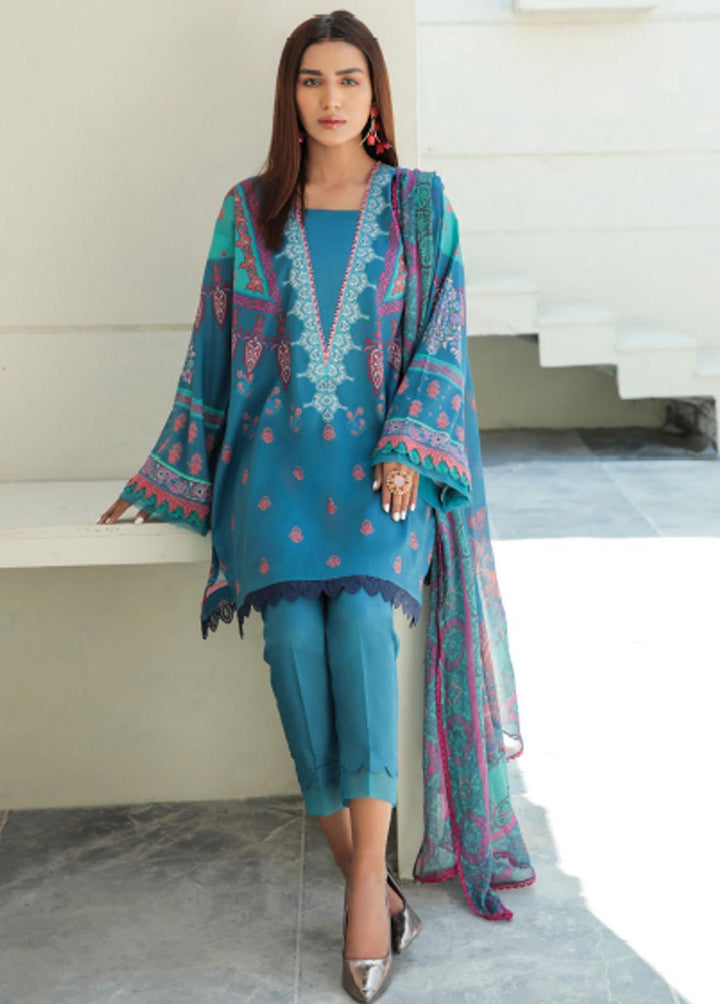 Everyday Wear By Florent Printed Lawn Suits Unstitched 3 Piece FL22EW FL-5A - Summer Collection