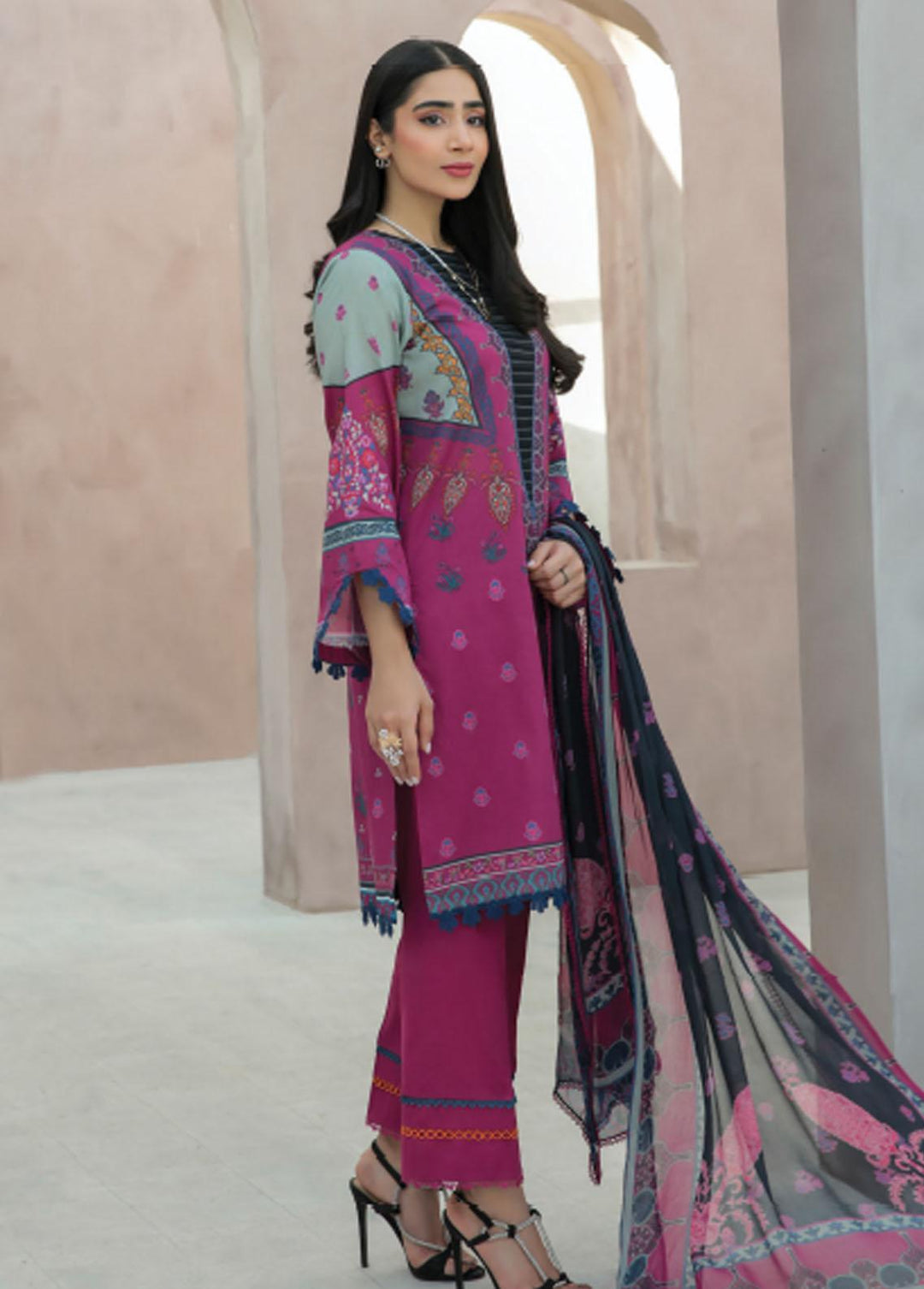 Everyday Wear By Florent Printed Lawn Suits Unstitched 3 Piece FL22EW FL-5B - Summer Collection