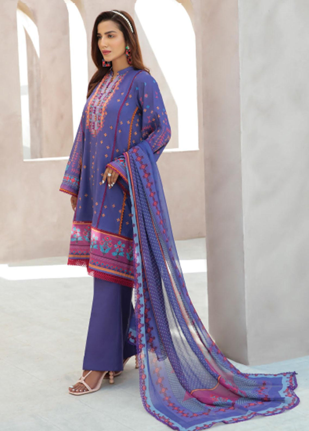 Everyday Wear By Florent Printed Lawn Suits Unstitched 3 Piece FL22EW FL-6A - Summer Collection