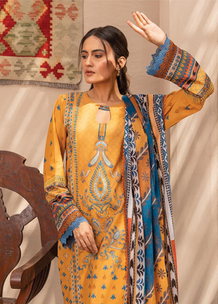 Everyday Wear By Florent Printed Lawn Suits Unstitched 3 Piece FL22-EW2 FL-1A - Summer Collection
