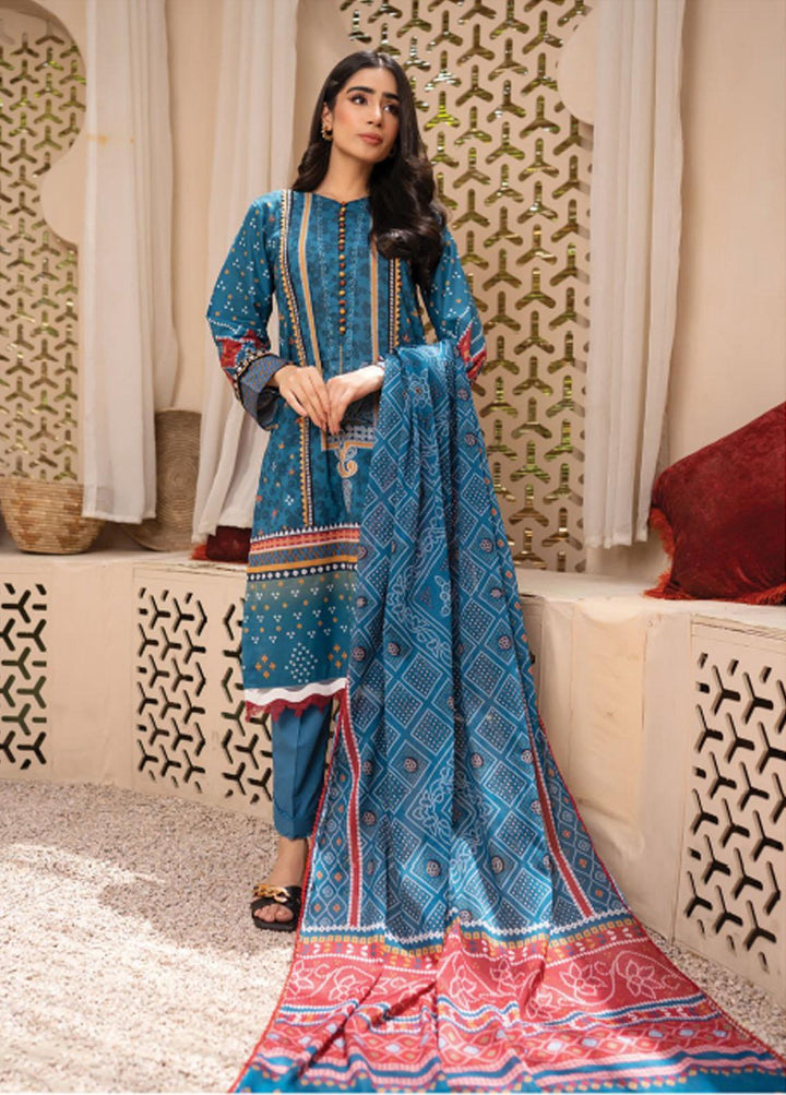 Everyday Wear By Florent Printed Lawn Suits Unstitched 3 Piece FL22-EW2 FL-2B - Summer Collection