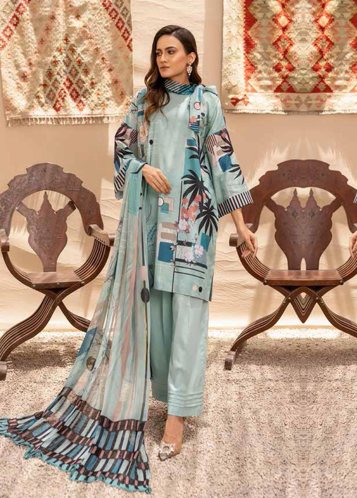 Everyday Wear By Florent Printed Lawn Suits Unstitched 3 Piece FL22-EW2 FL-3B - Summer Collection