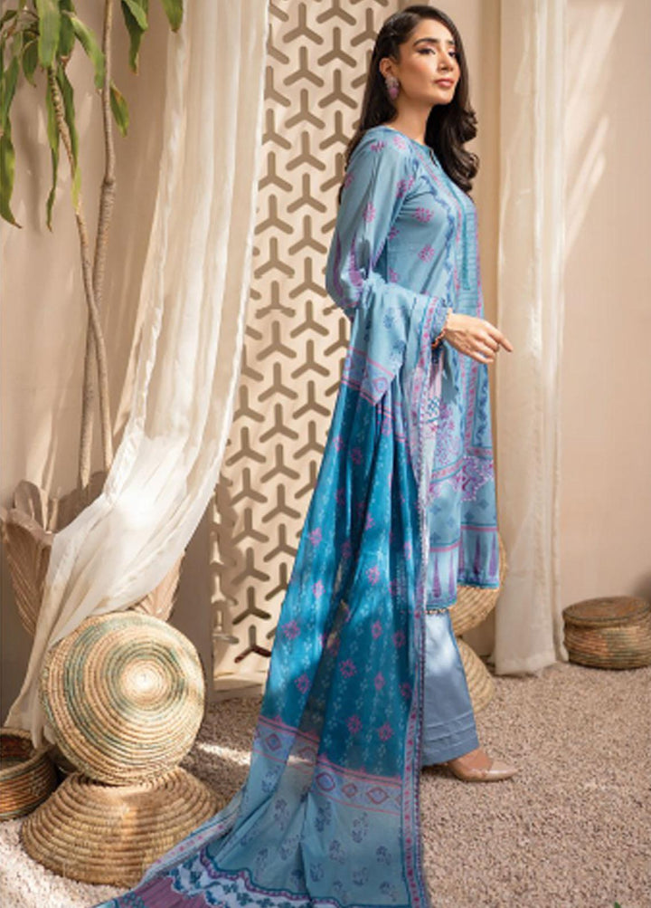 Everyday Wear By Florent Printed Lawn Suits Unstitched 3 Piece FL22-EW2 FL-5B - Summer Collection