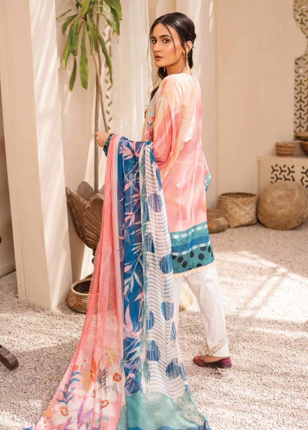 Everyday Wear By Florent Printed Lawn Suits Unstitched 3 Piece FL22-EW2 FL-6B - Summer Collection