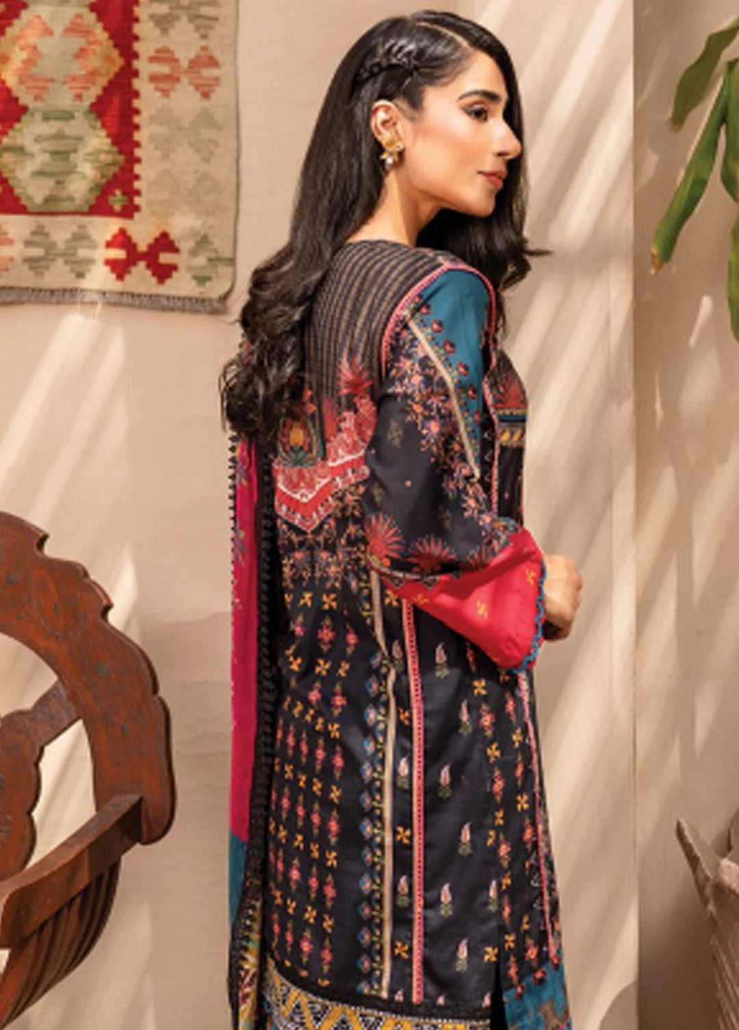 Everyday Wear By Florent Printed Lawn Suits Unstitched 3 Piece FL22-EW2 FL-7B - Summer Collection