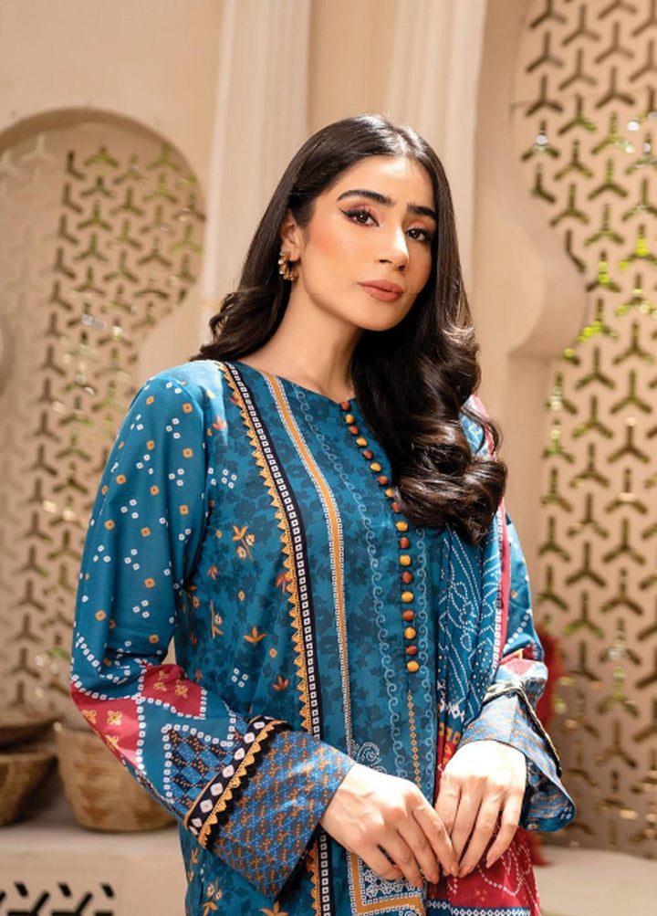 Everyday Wear By Florent Printed Lawn Suits Unstitched 3 Piece FL22-EW2 FL-8B - Summer Collection