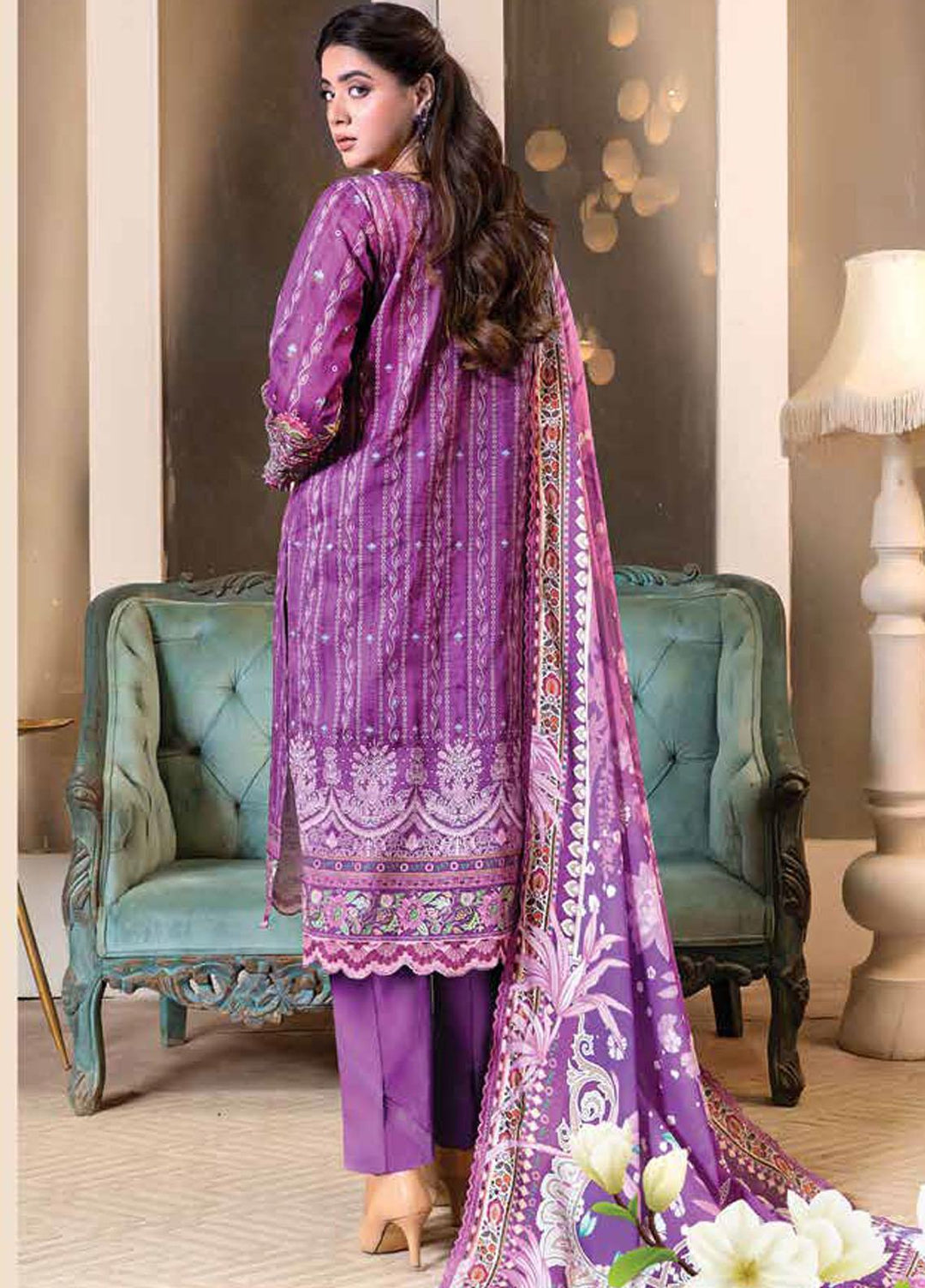 Florent Embroidered  Suits Unstitched 3 Piece FL23EW-V2 FL-10A - Summer Collection