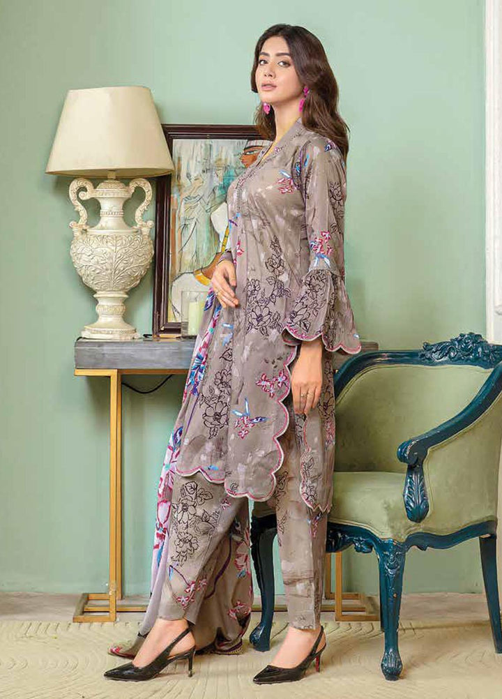 Florent Printed  Suits Unstitched 3 Piece FL23EW-V2 FL-2B - Summer Collection