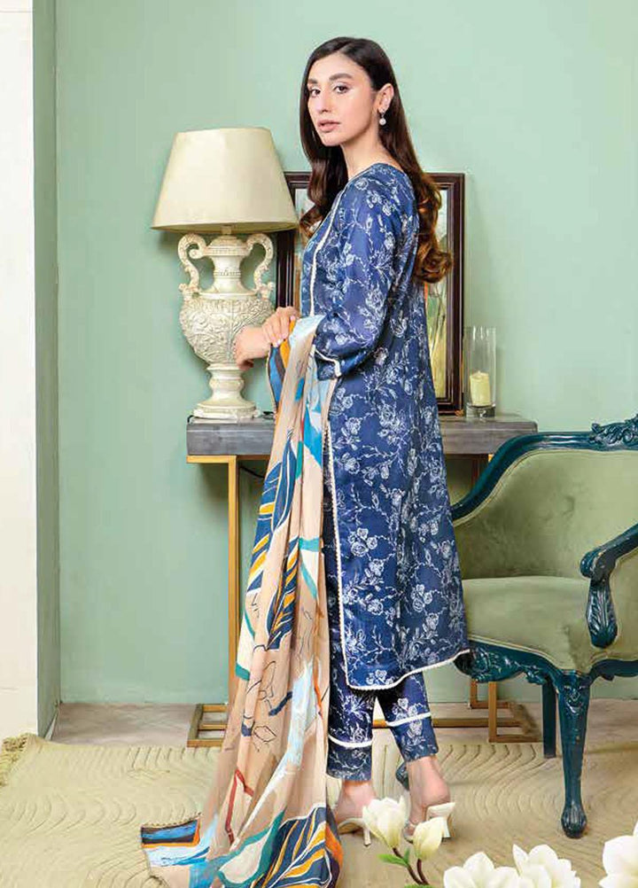 Florent Printed  Suits Unstitched 3 Piece FL23EW-V2 FL-4A - Summer Collection