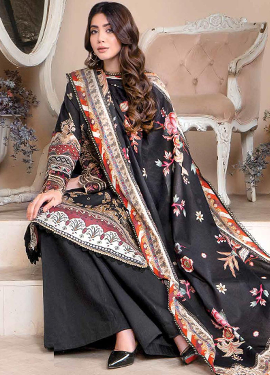 Florent Embroidered  Suits Unstitched 3 Piece FL23EW-V2 FL-5A - Summer Collection