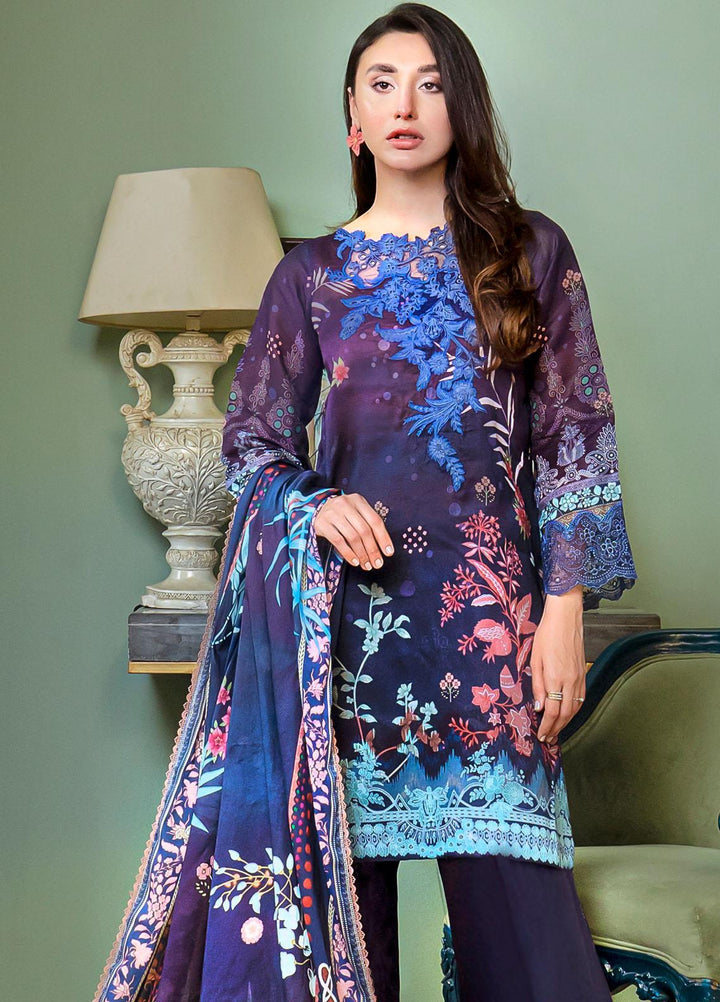 Florent Embroidered  Suits Unstitched 3 Piece FL23EW-V2 FL-6A - Summer Collection