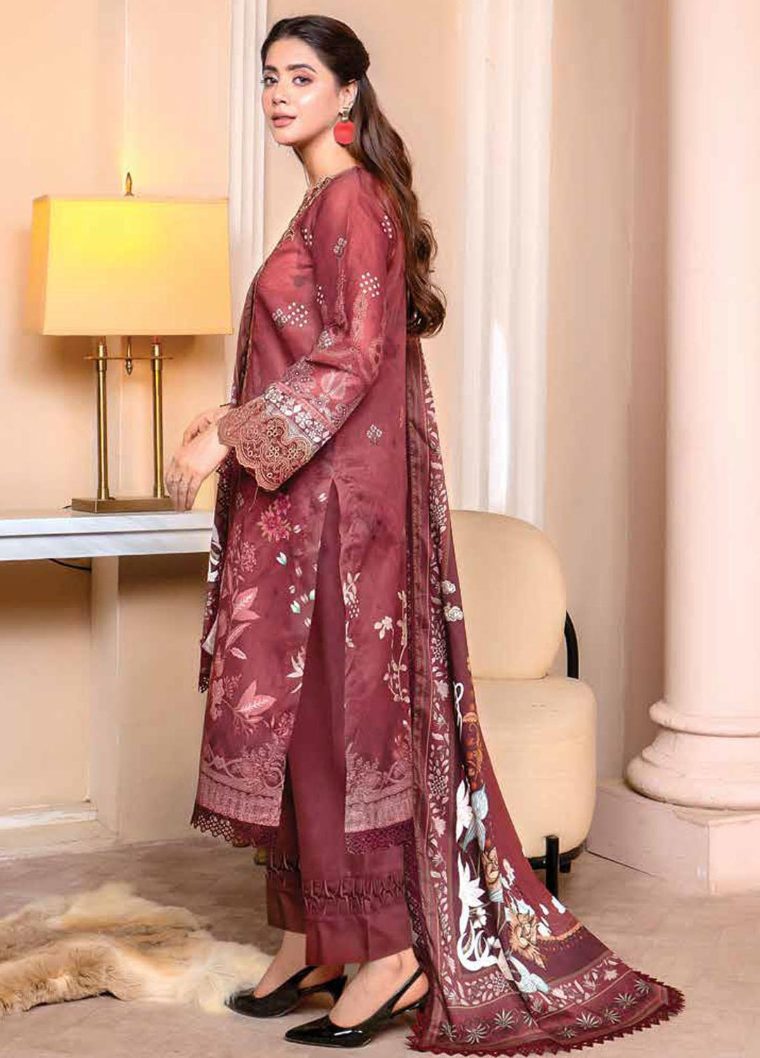 Florent Embroidered  Suits Unstitched 3 Piece FL23EW-V2 FL-6B - Summer Collection