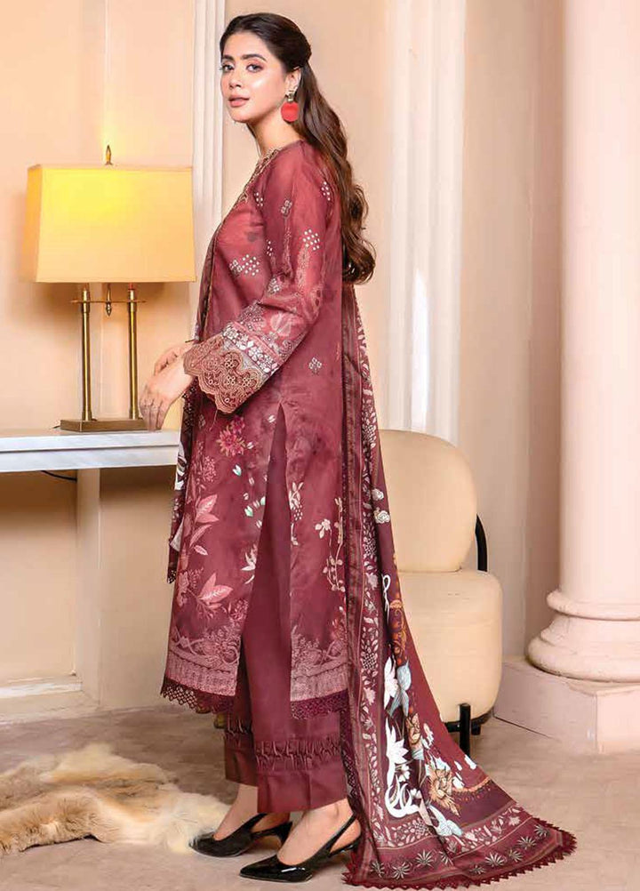 Florent Embroidered  Suits Unstitched 3 Piece FL23EW-V2 FL-6B - Summer Collection