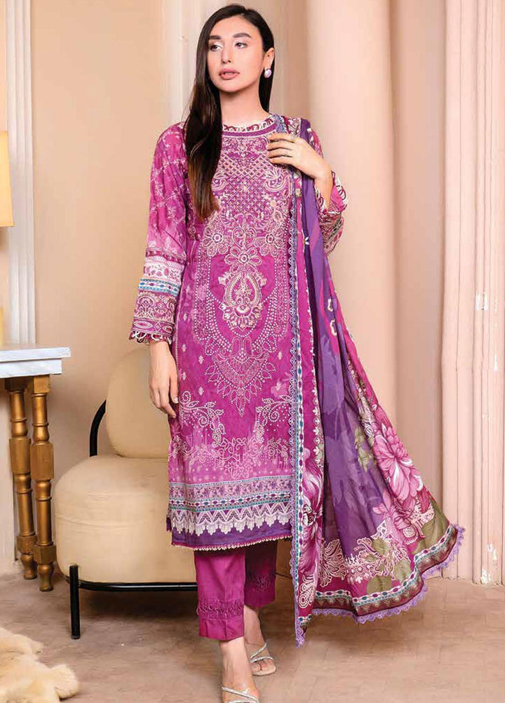 Florent Embroidered  Suits Unstitched 3 Piece FL23EW-V2 FL-8B - Summer Collection
