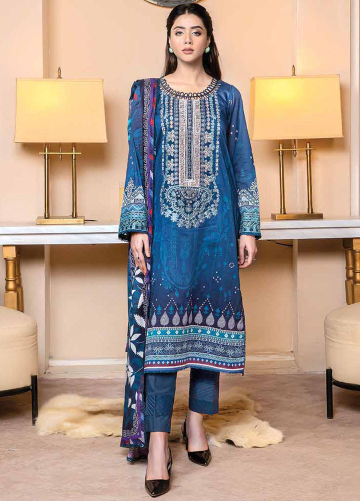 Florent Embroidered  Suits Unstitched 3 Piece FL23EW-V2 FL-9A - Summer Collection