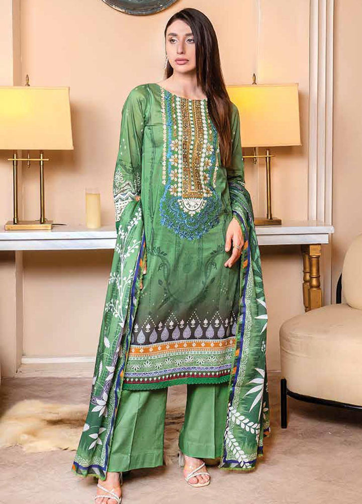Florent Embroidered  Suits Unstitched 3 Piece FL23EW-V2 FL-9B - Summer Collection