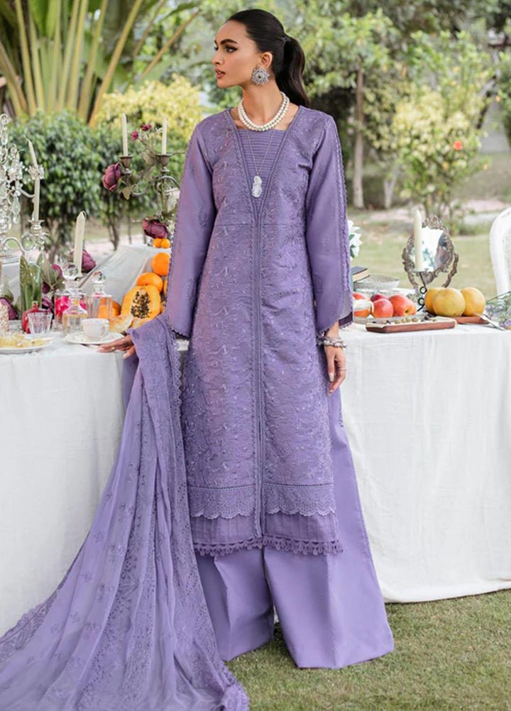 Florent Embroidered Lawn Suits Unstitched 3 Piece FL23LE FL-1A - Luxury Eid Collection