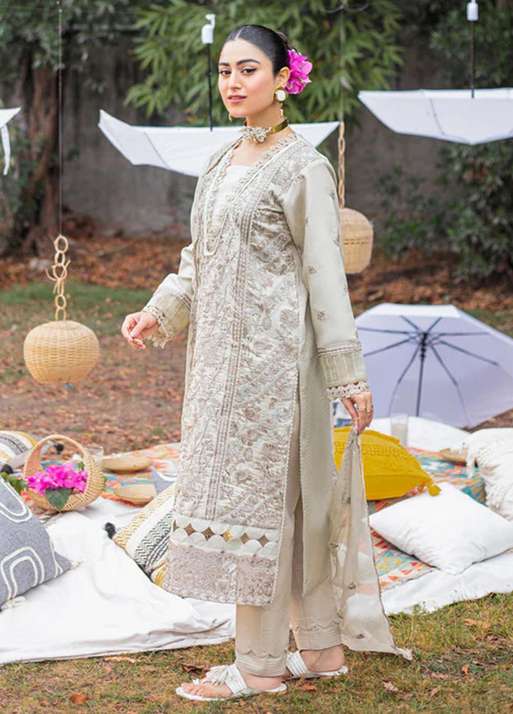 Florent Embroidered Lawn Suits Unstitched 3 Piece FL23LE FL-2A - Luxury Eid Collection