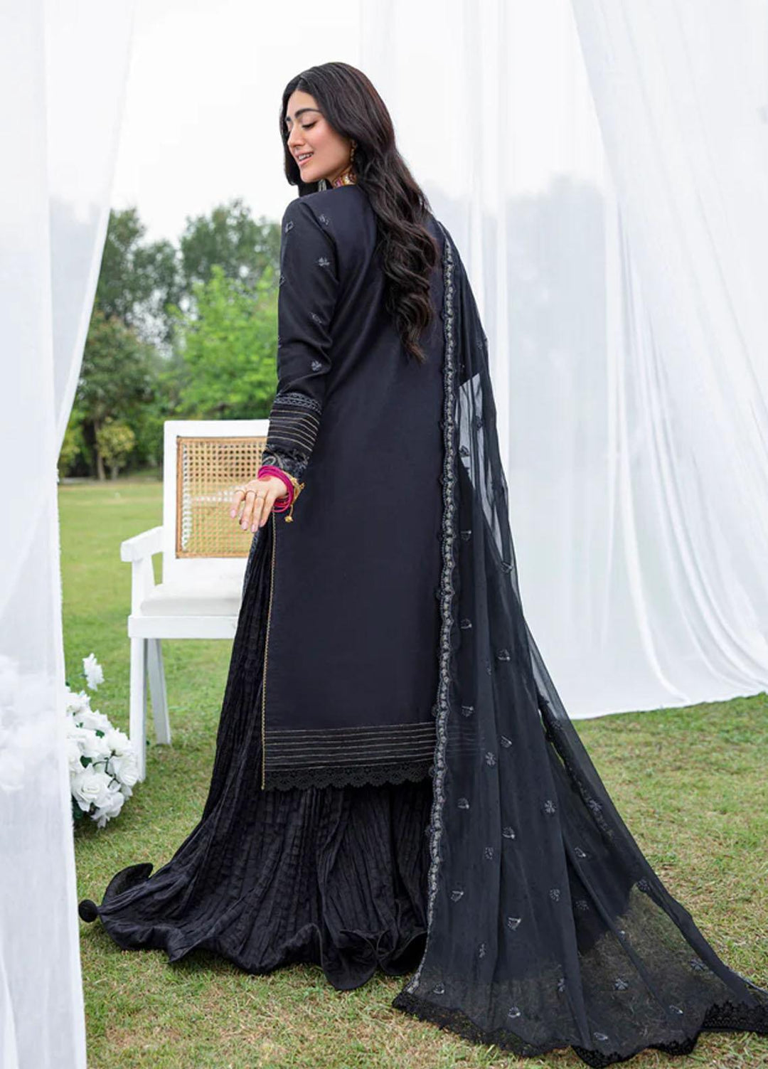 Florent Embroidered Lawn Suits Unstitched 3 Piece FL23LE FL-2B - Luxury Eid Collection