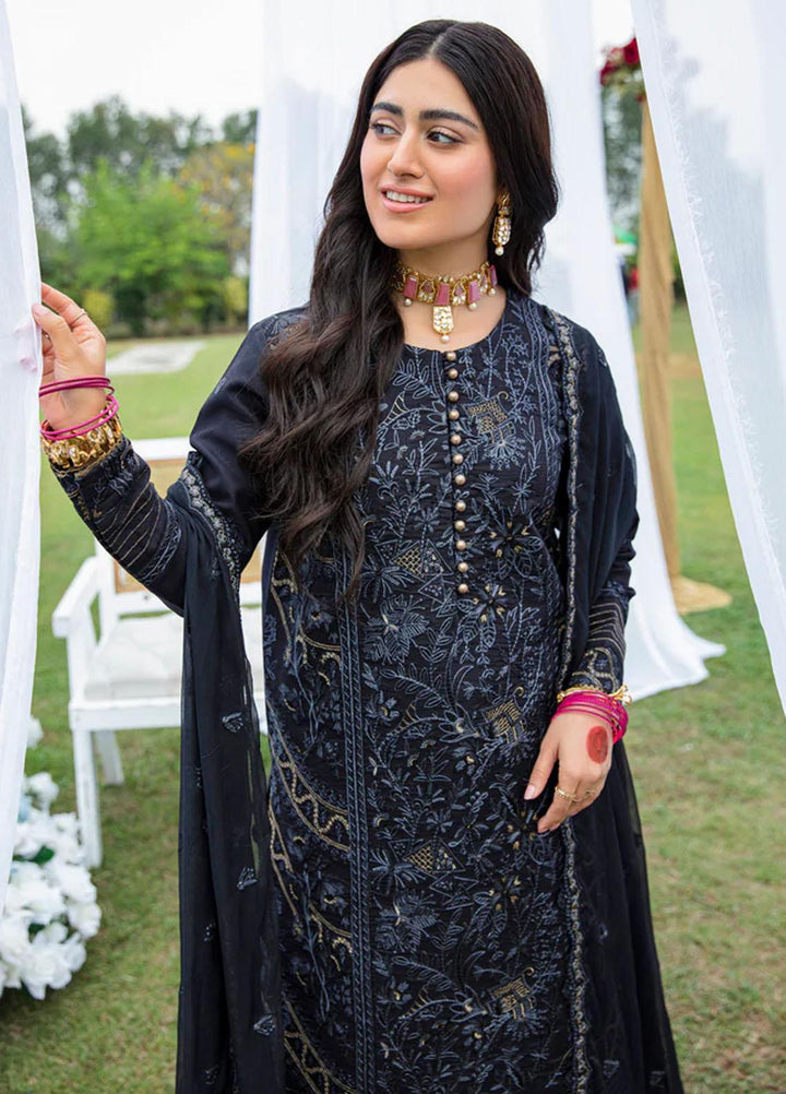 Florent Embroidered Lawn Suits Unstitched 3 Piece FL23LE FL-2B - Luxury Eid Collection