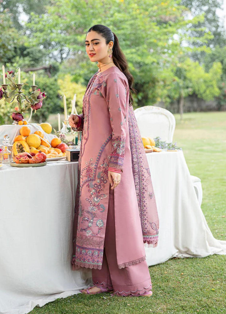 Florent Embroidered Lawn Suits Unstitched 3 Piece FL23LE FL-3B - Luxury Eid Collection