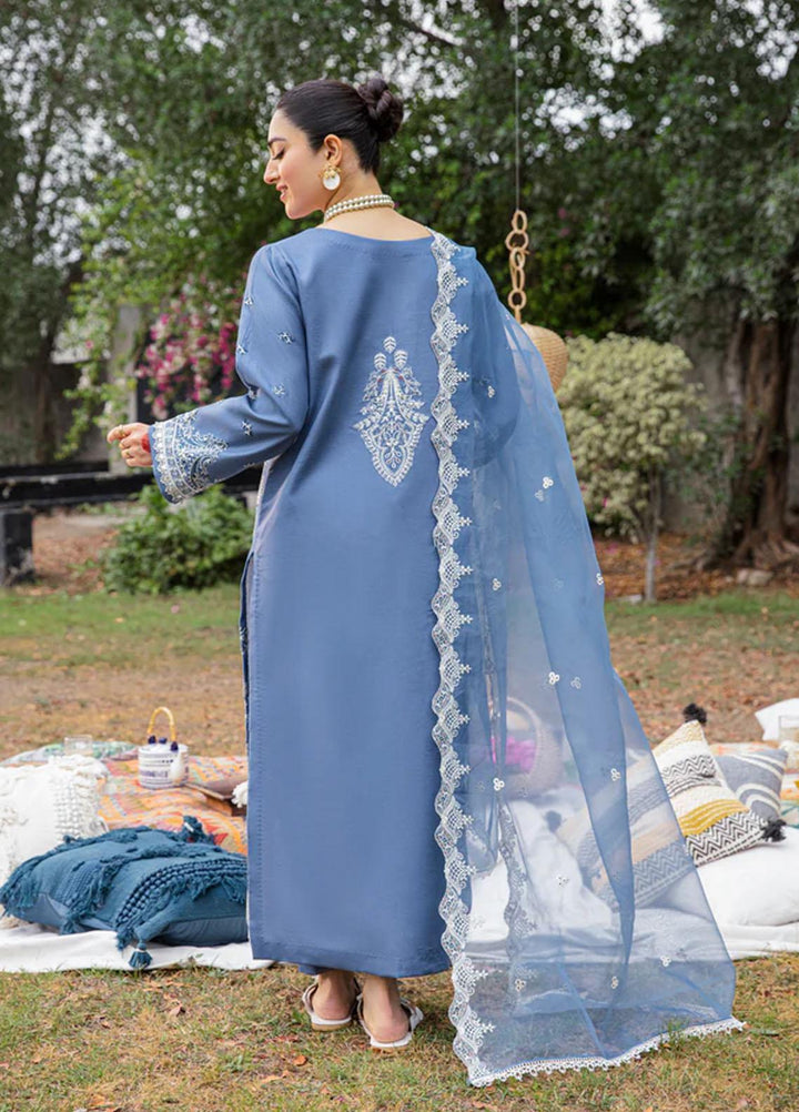 Florent Embroidered Lawn Suits Unstitched 3 Piece FL23LE FL-4B - Luxury Eid Collection