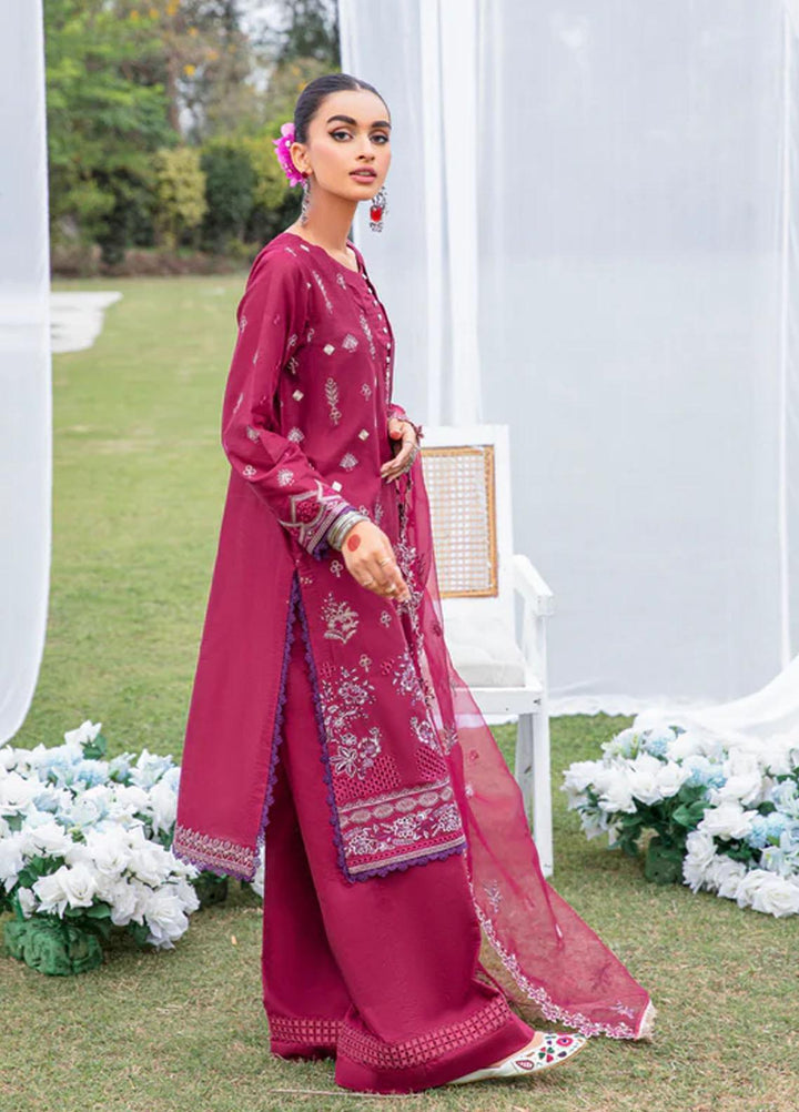 Florent Embroidered Lawn Suits Unstitched 3 Piece FL23LE FL-5A - Luxury Eid Collection