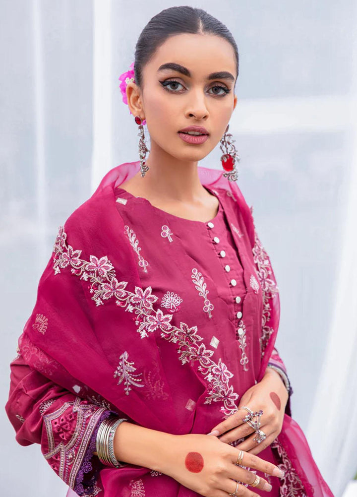 Florent Embroidered Lawn Suits Unstitched 3 Piece FL23LE FL-5A - Luxury Eid Collection