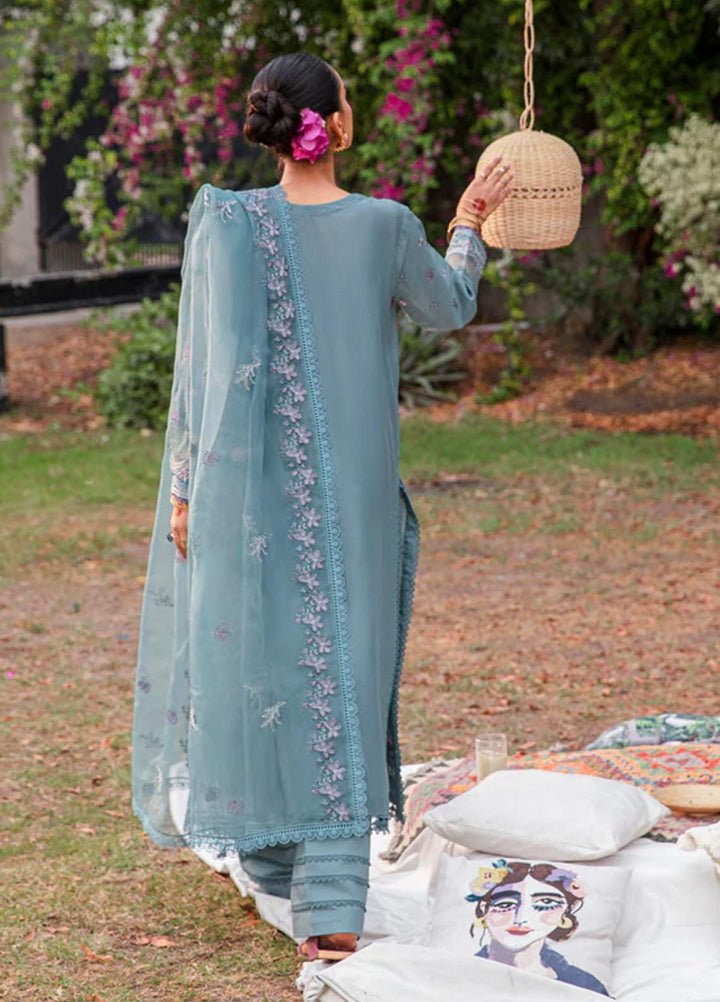 Florent Embroidered Lawn Suits Unstitched 3 Piece FL23LE FL-5B - Luxury Eid Collection
