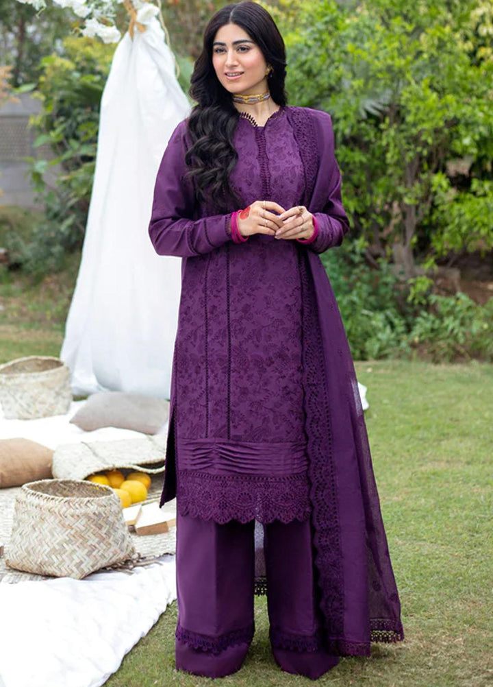 Florent Embroidered Lawn Suits Unstitched 3 Piece FL23LE FL-6A - Luxury Eid Collection