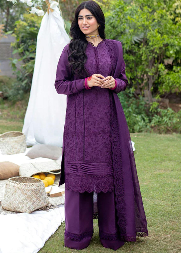 Florent Embroidered Lawn Suits Unstitched 3 Piece FL23LE FL-6A - Luxury Eid Collection