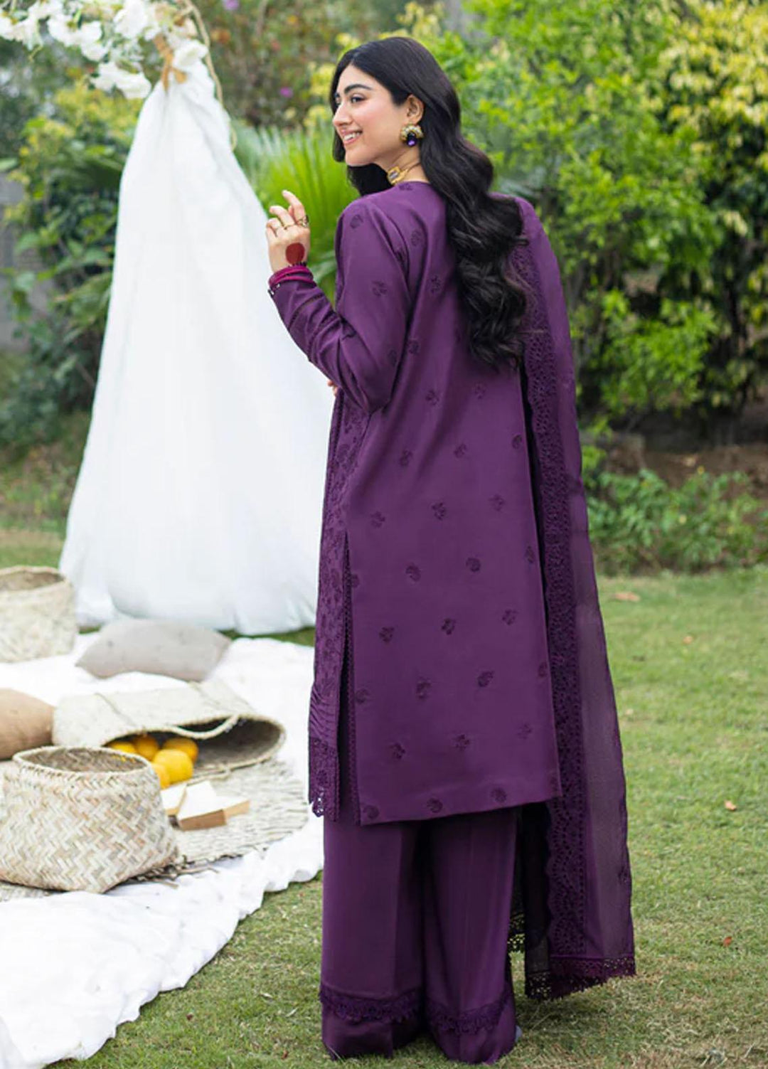 Florent Embroidered Lawn Suits Unstitched 3 Piece FL23LE FL-6A - Luxury Eid Collection