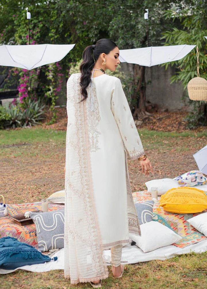 Florent Embroidered Lawn Suits Unstitched 3 Piece FL23LE FL-8B - Luxury Eid Collection