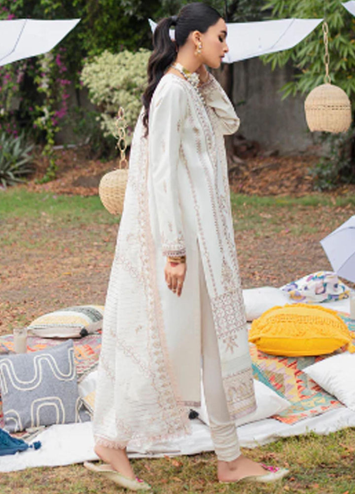 Florent Embroidered Lawn Suits Unstitched 3 Piece FL23LE FL-8B - Luxury Eid Collection