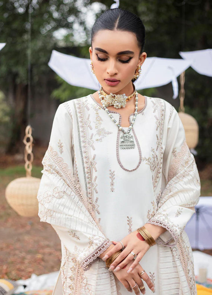 Florent Embroidered Lawn Suits Unstitched 3 Piece FL23LE FL-8B - Luxury Eid Collection