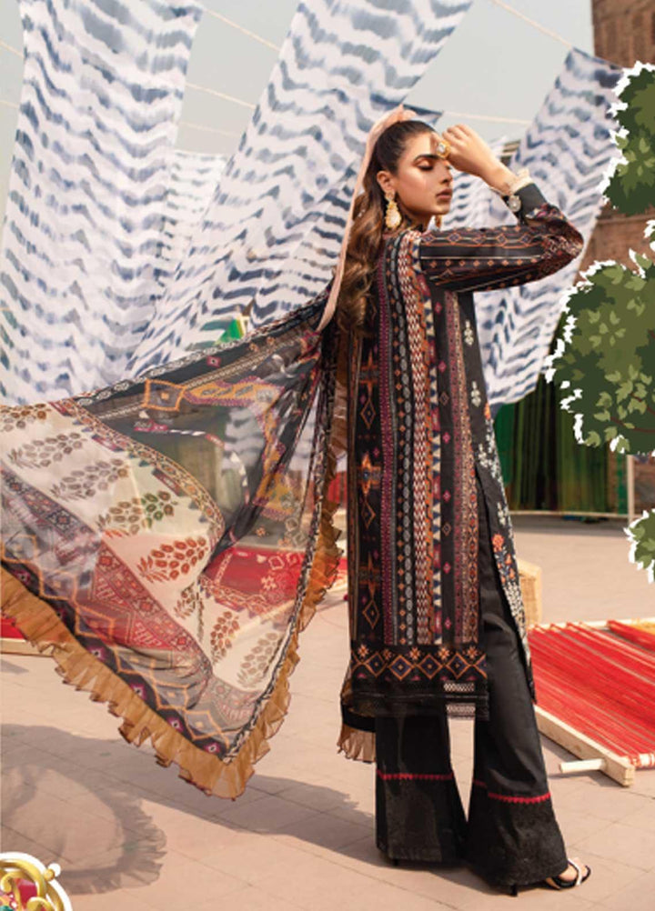 Florent Embroidered Lawn Suits Unstitched 3 Piece F21SS 1B - Luxury Collection