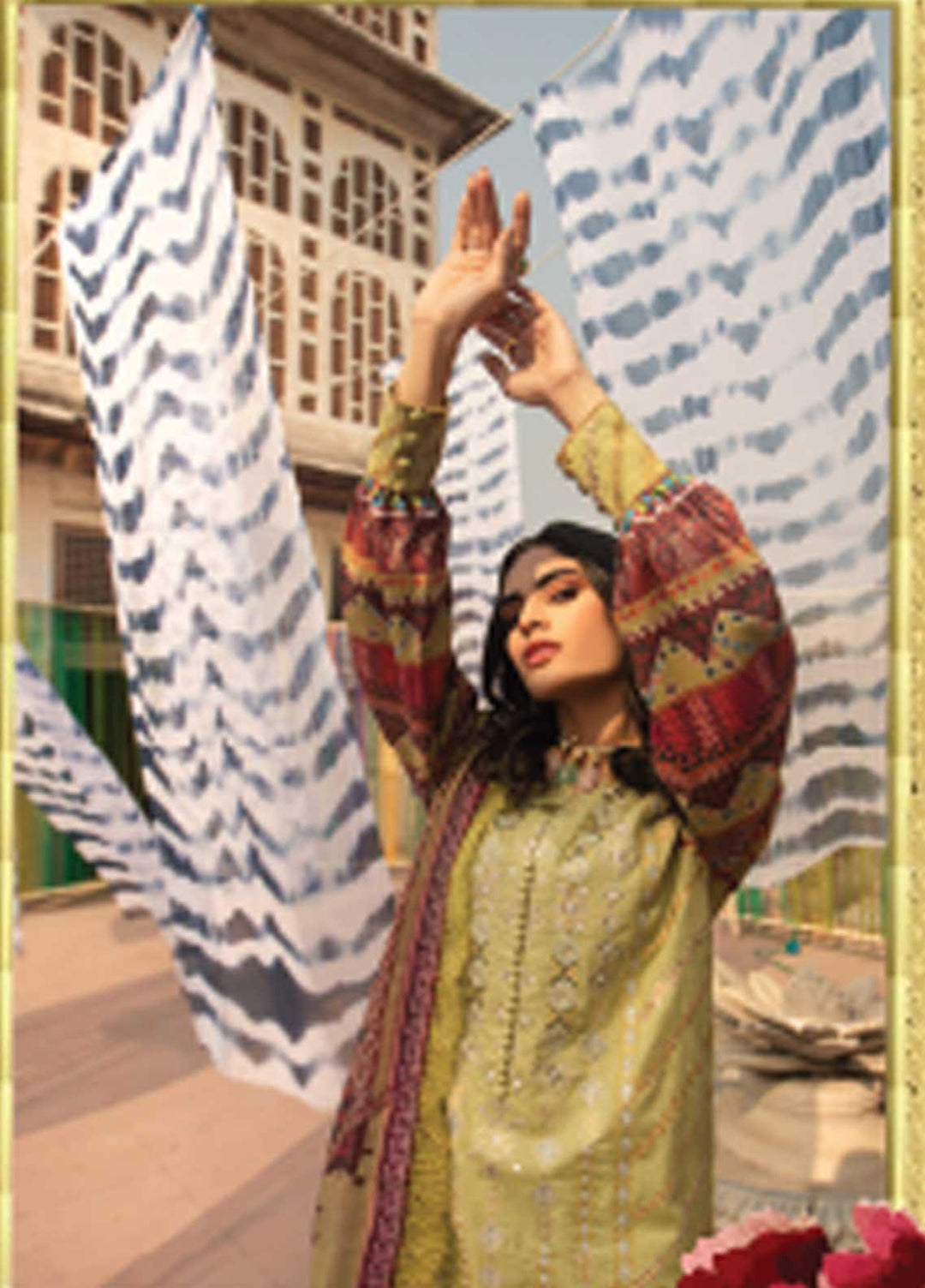 Florent Embroidered Lawn Suits Unstitched 3 Piece F21SS 2B - Luxury Collection