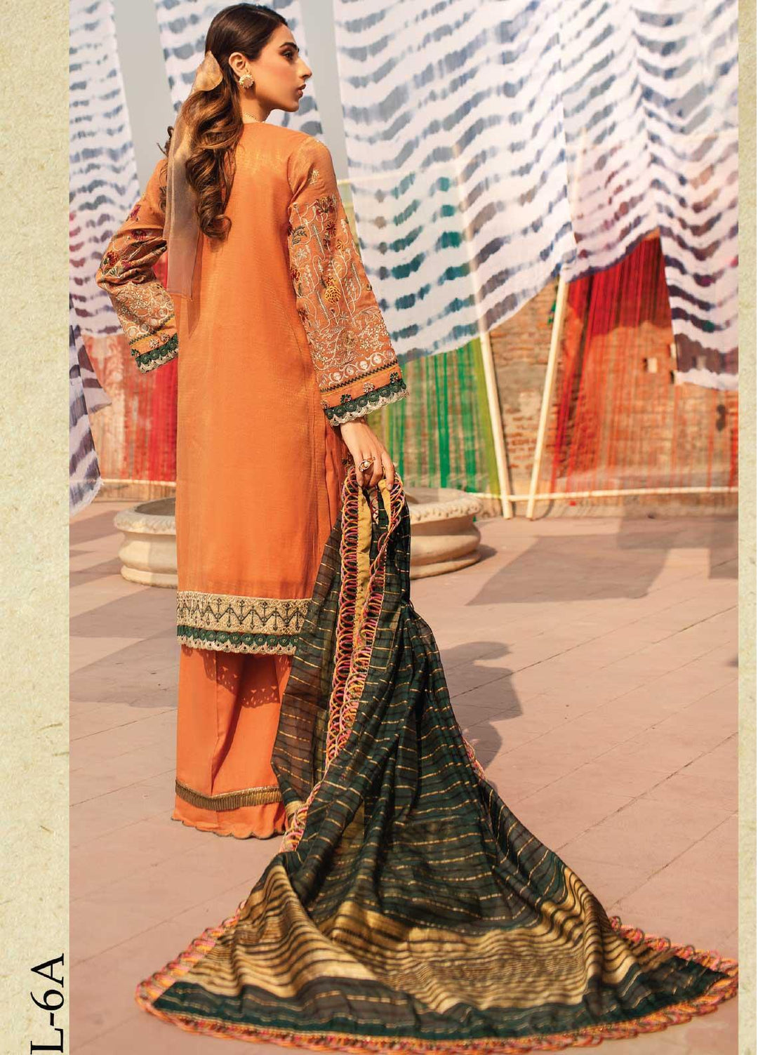 Florent Embroidered Lawn Suits Unstitched 3 Piece F21SS 6A - Luxury Collection