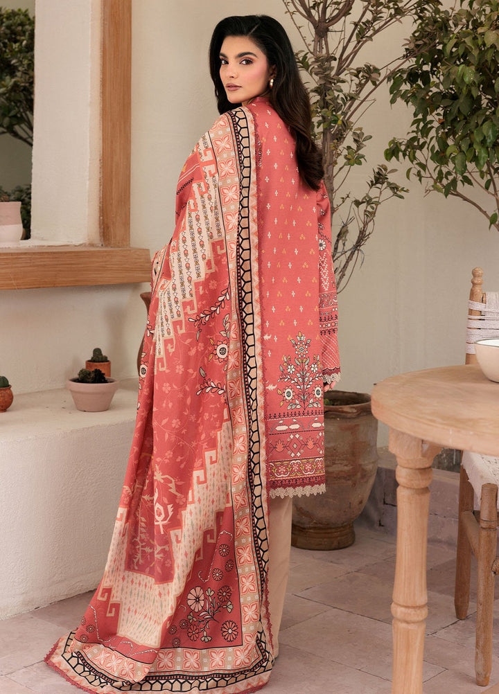 Florent Printed Lawn Suits Unstitched 3 Piece FL25PL FL-2A - Summer Collection