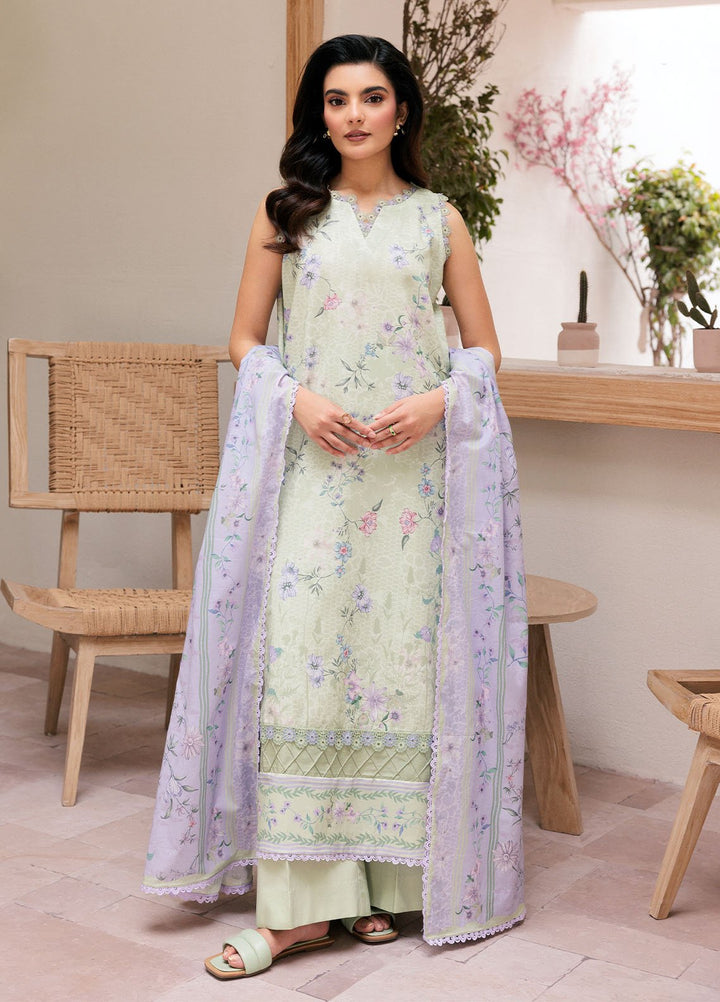 Florent Printed Lawn Suits Unstitched 3 Piece FL25PL FL-6A - Summer Collection