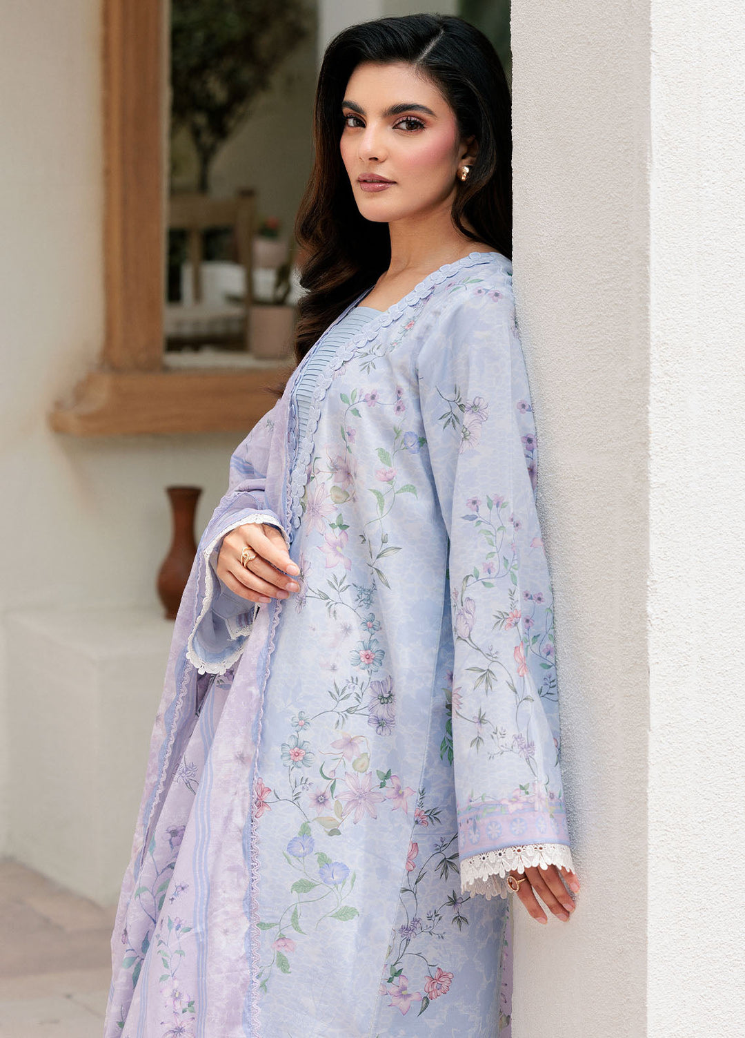 Florent Printed Lawn Suits Unstitched 3 Piece FL25PL FL-6B - Summer Collection
